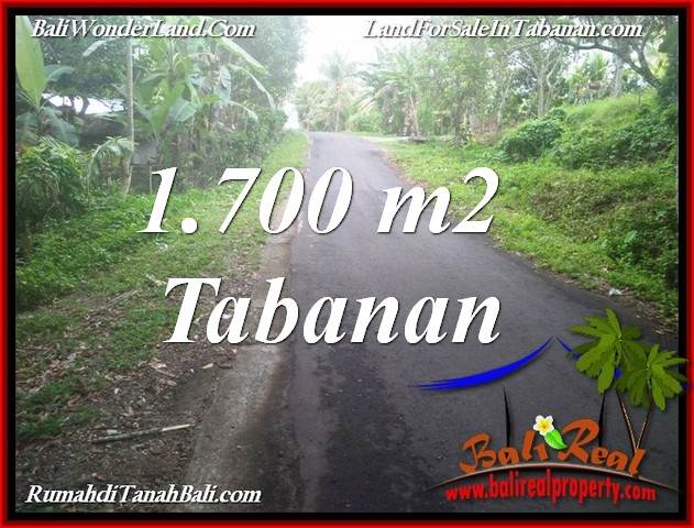 Magnificent 1,700 m2 LAND SALE IN TABANAN BALI TJTB385