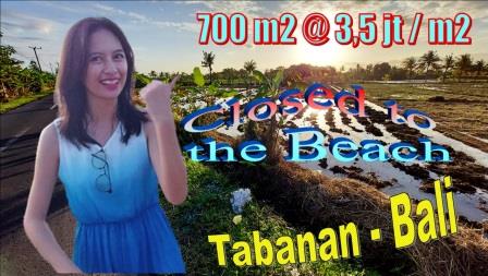 Beautiful Tabanan BALI 700 m2 LAND FOR SALE TJTB636