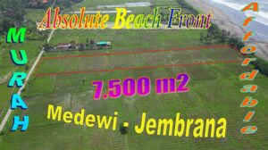 Cheap beachfront land for sale in Medewi Jembrana Bali TJB2039